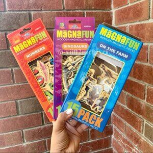 TARGET BULLSEYE PLAYGROUND WOODEN MAGNETS (3 PK)